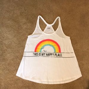 "This is my happy place" tank top